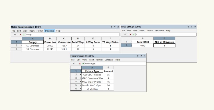 MAINS AND DMX REQUIREMENTS